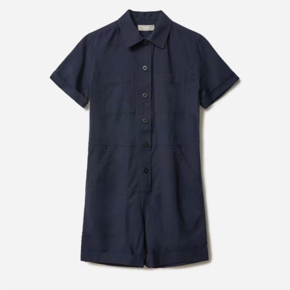 Everlane Cotton Weave Romper